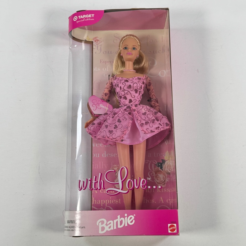 Mattel Barbie With Love Target Special Edition 1999 Pink Heart Dress Doll 38003